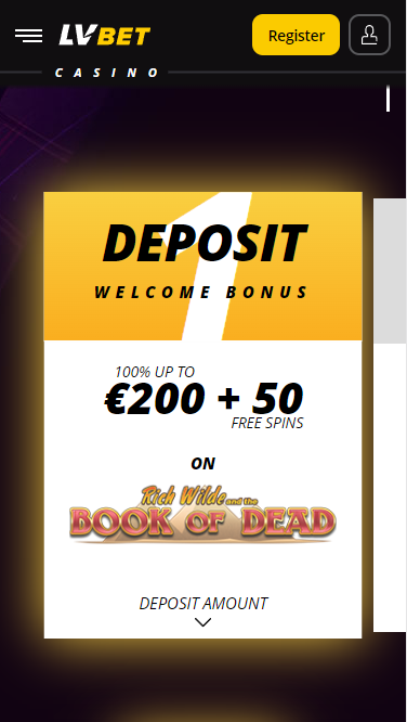 The first part of the LV Bet welcome bonus