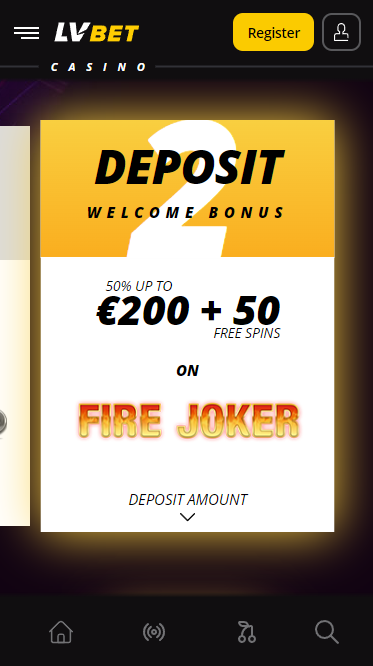 The second part of the LV Bet welcome bonus