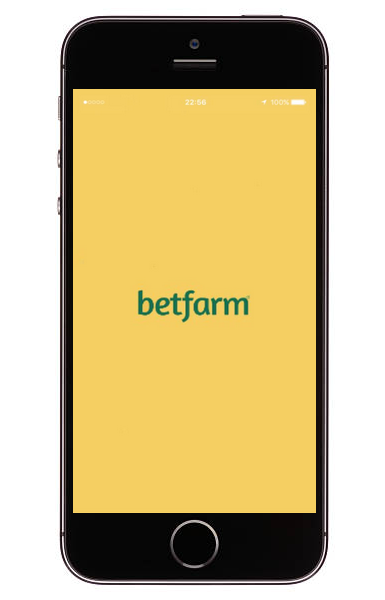 Betfarm mobile app on iOS