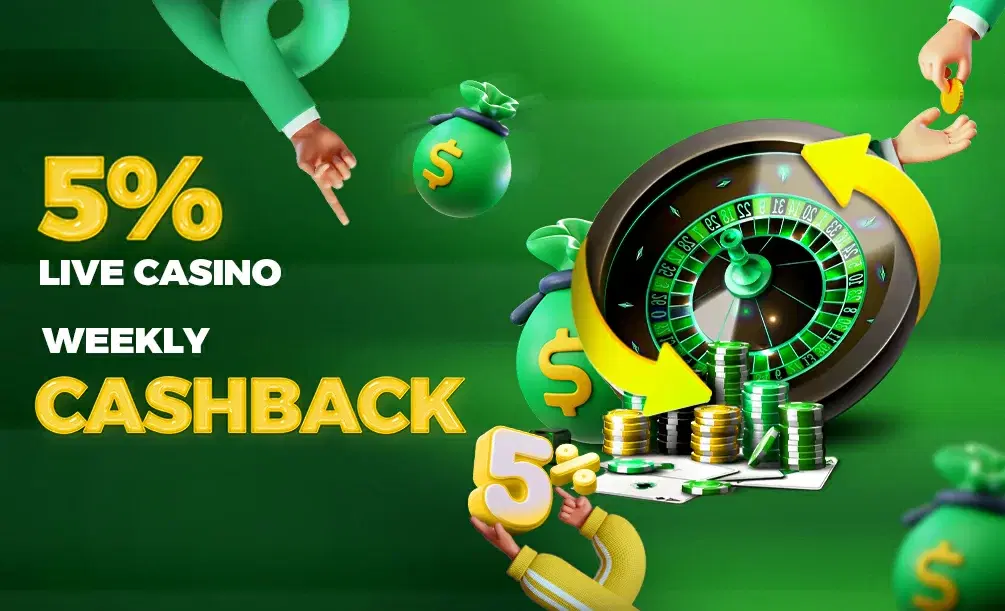 Live Casino Weekly Cashback