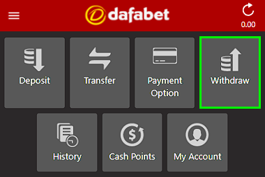 withdrawal of winnings at Dafabet