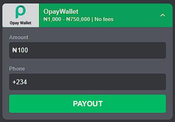 Withdrawal via OPay Wallet at Surebet247