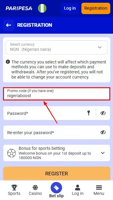 PariPesa Promo Code