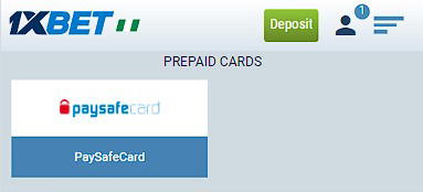 Paysafecard at 1XBET