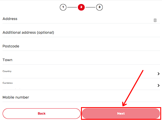 Betclic registration form