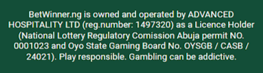 Is betwinner legal in Nigeria?