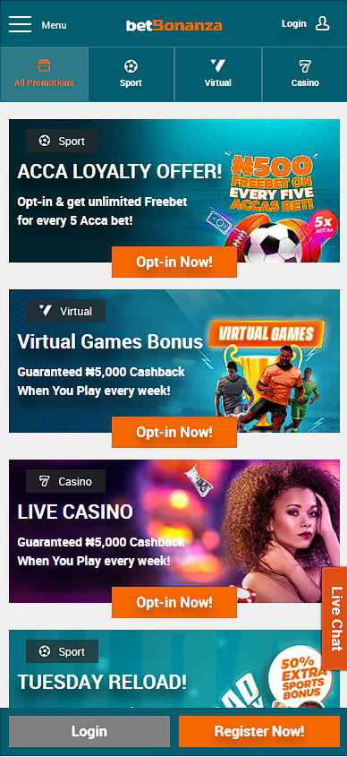 Bonuses betBonanza