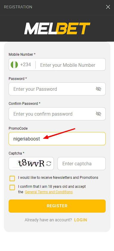 Promo code for Melbet in Nigeria