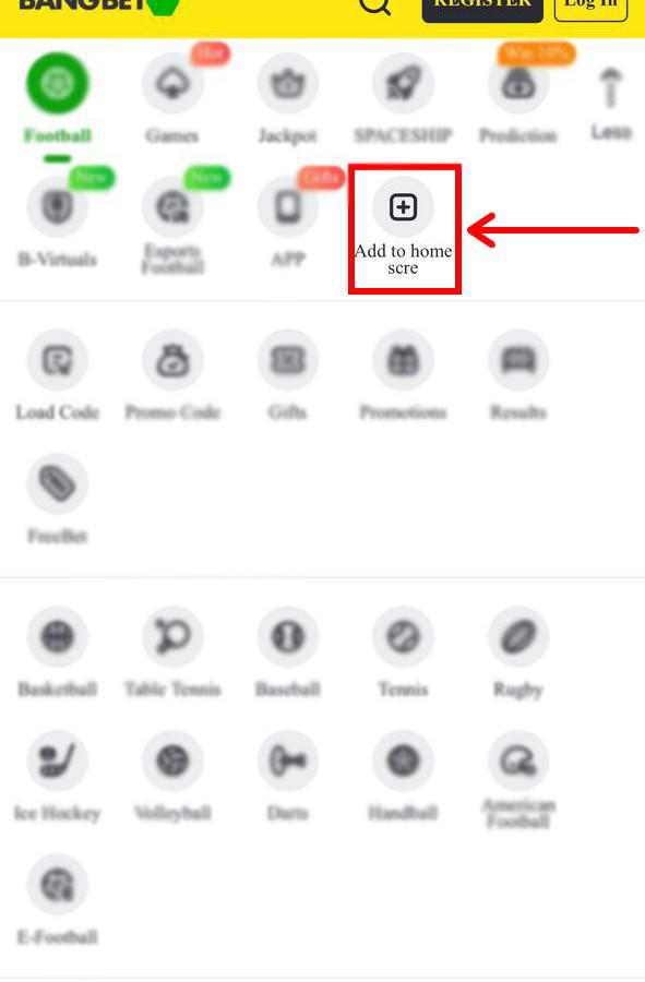 add to home screen Bangbet 