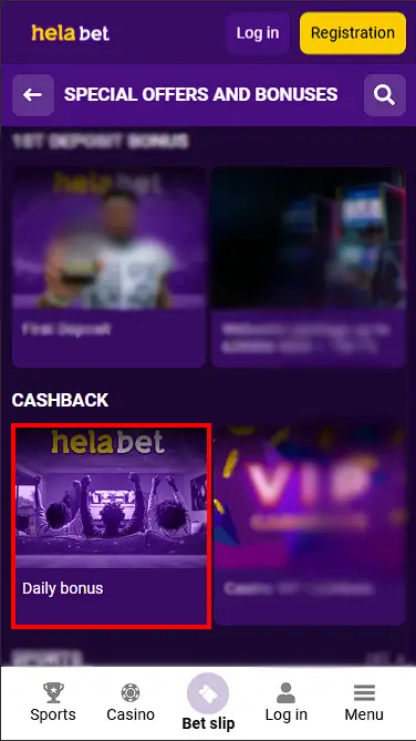 Helabet Daily Bonus