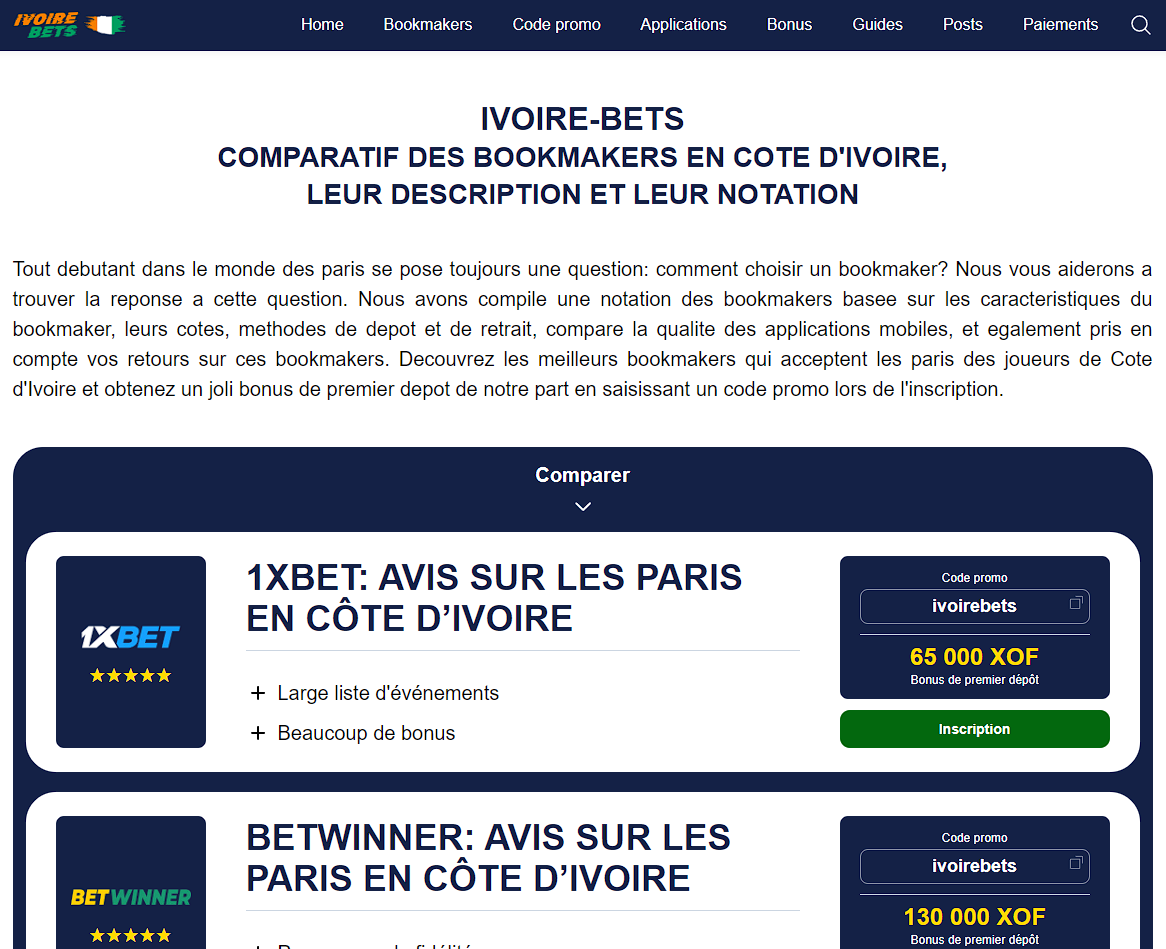 Betting in Ivory Coast