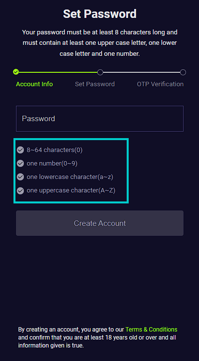 Set Password