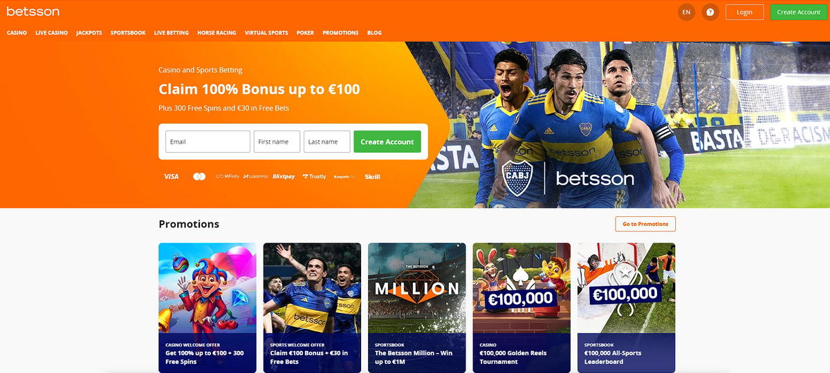 Betsson site