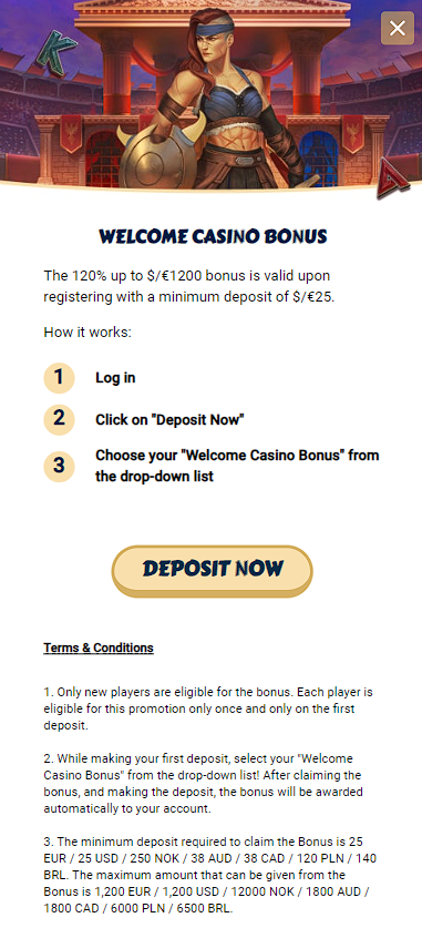 Casino bonus