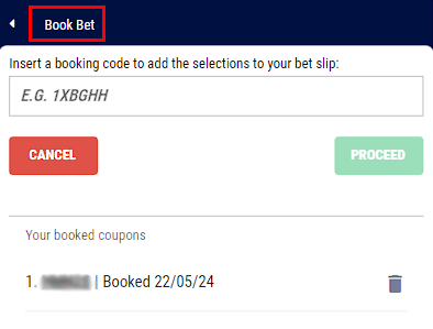 book bet at BetKing