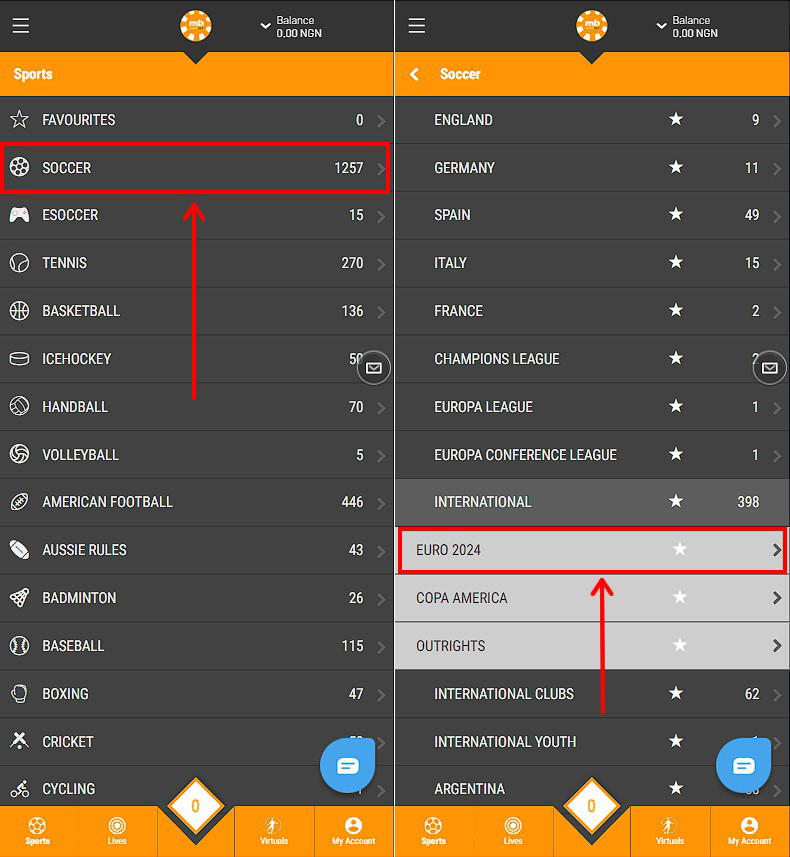 How to place bet at merrybet?