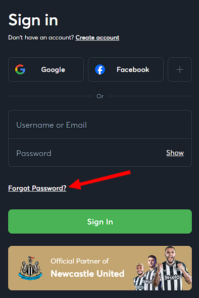 What to do if forgot password