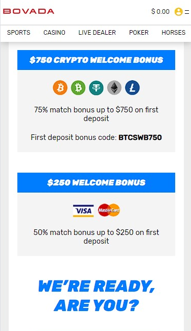 bovada sport welcome bonus