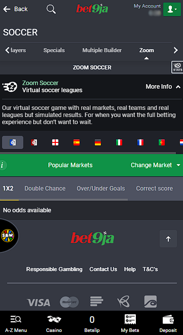 Bet9ja zoom soccer