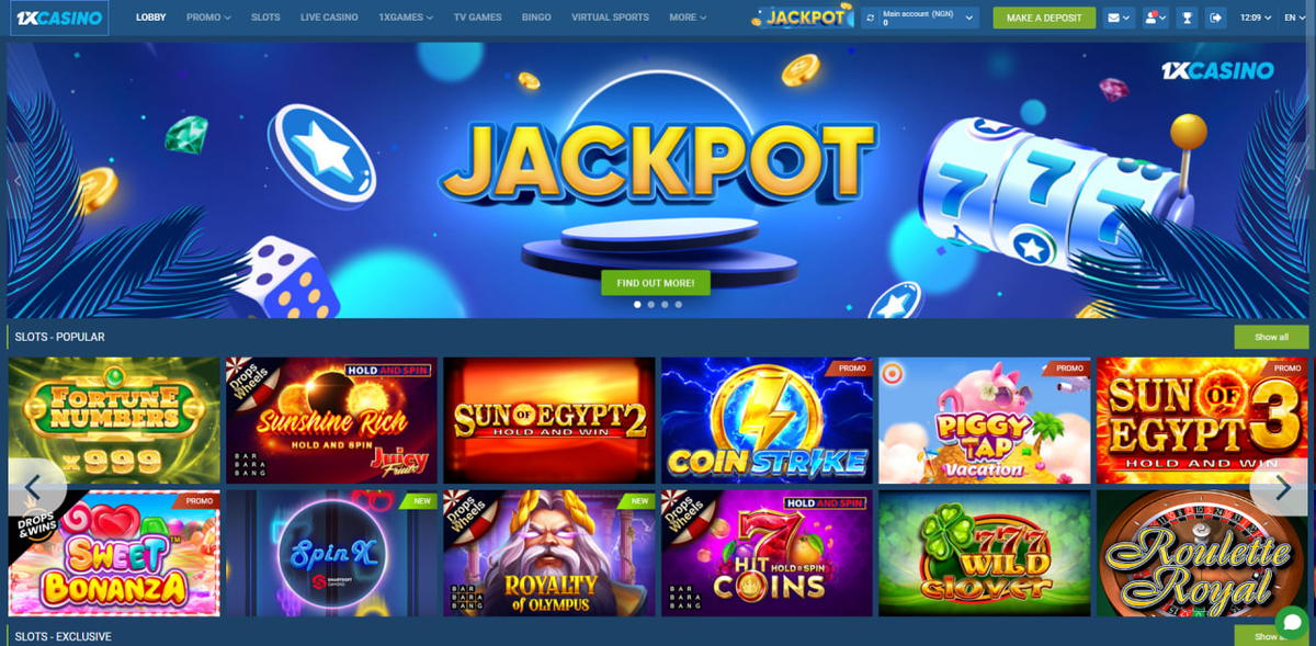 1xCasino Site