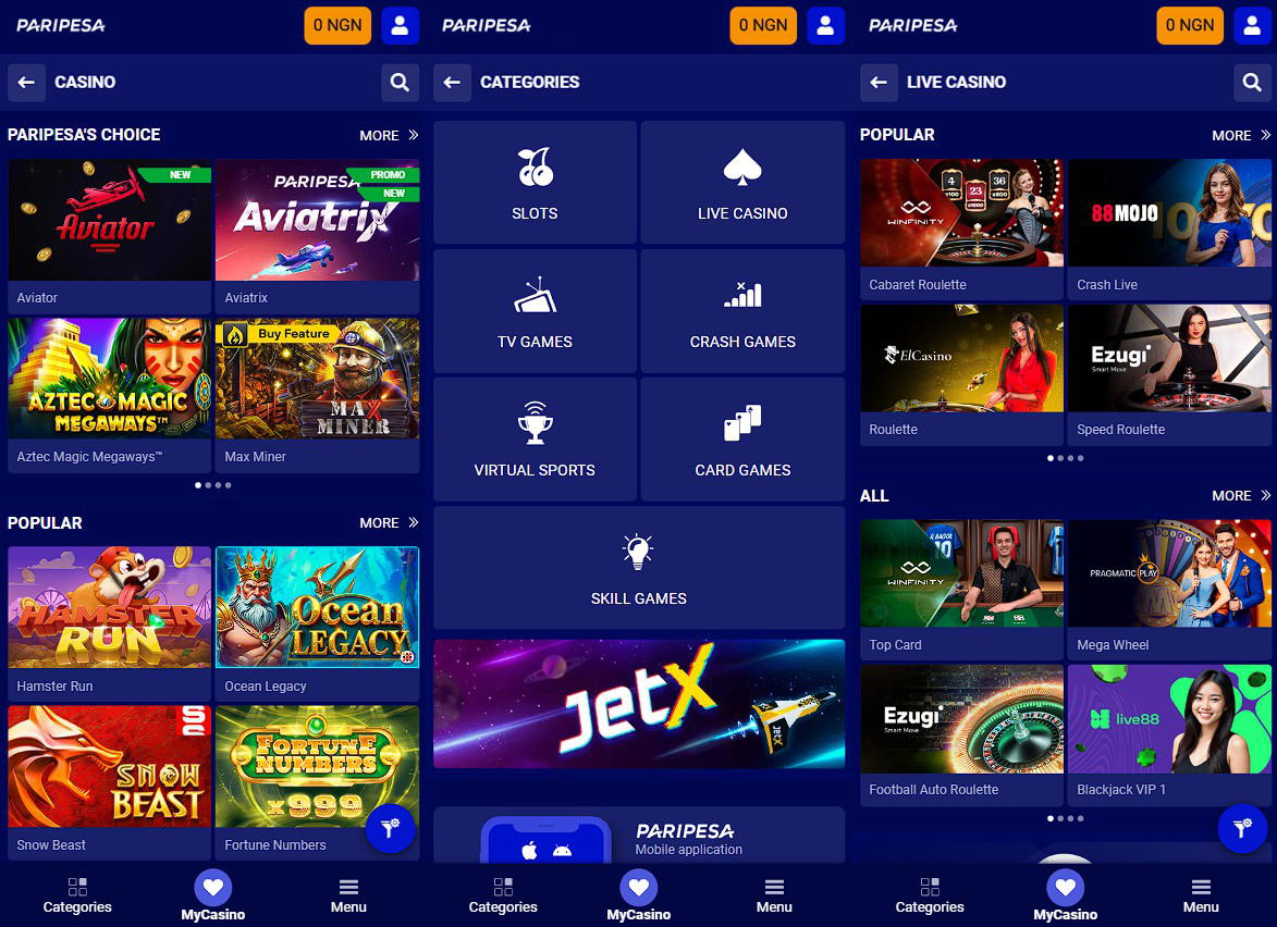 paripesa live casino review