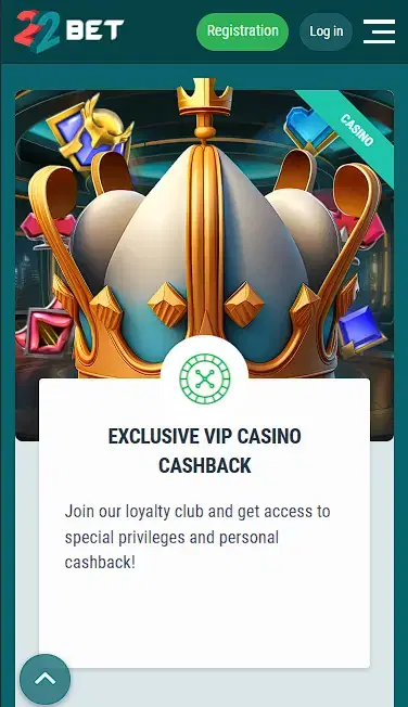 22bet loyalty program