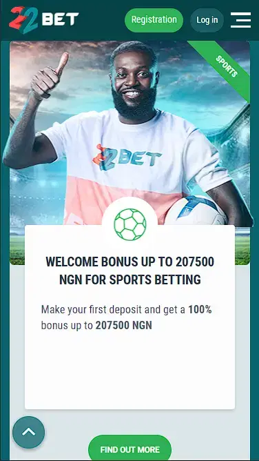 22bet welcome bonus